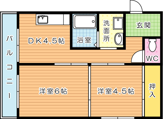 平和ビル  305号室 間取り