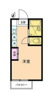 カフー茅ヶ崎 207号室 間取り