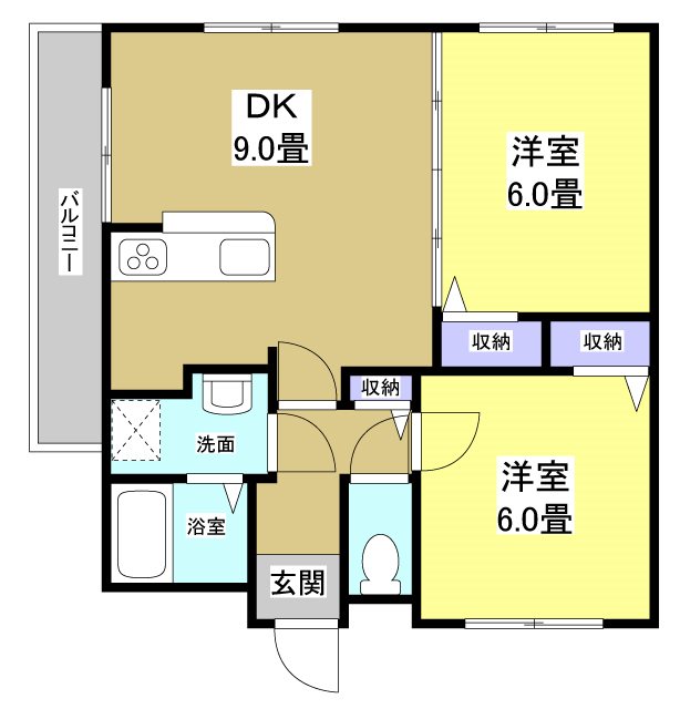 グレイスガーデン高尾Ⅱ 間取り図