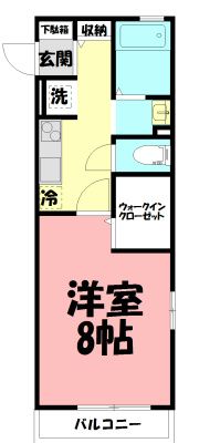 レジデンス湘南  101号室 間取り