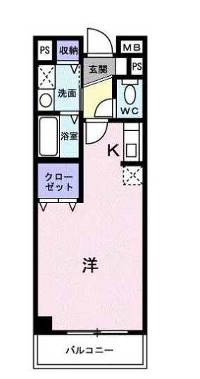 アルファ 203号室 間取り