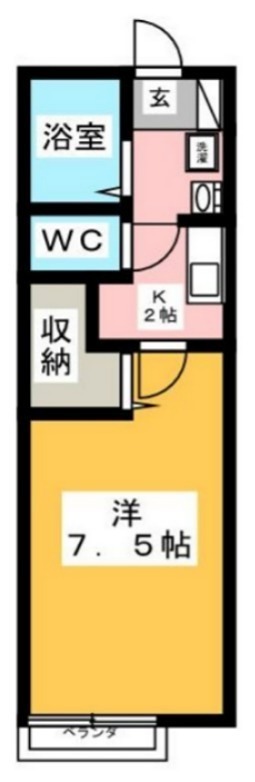 ルシオーレ 202号室 間取り
