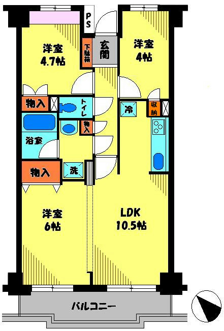 ガーデンピア樹光 404号室 間取り