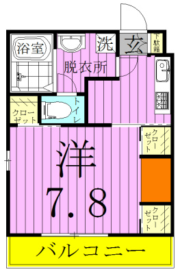 101号室 間取り