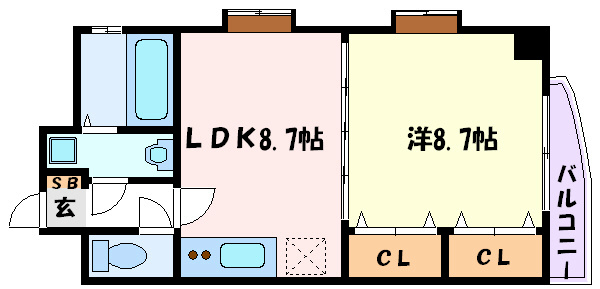 愛知県名古屋市中区葵２丁目 間取り