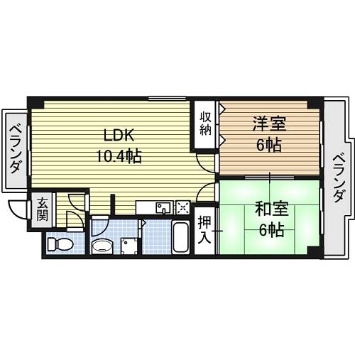 愛知県名古屋市熱田区四番２丁目 間取り