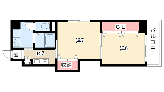 愛知県名古屋市中区栄５丁目 間取り