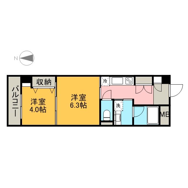 愛知県名古屋市中区上前津２丁目 間取り
