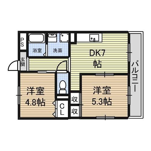 愛知県名古屋市中村区長筬町２丁目 間取り