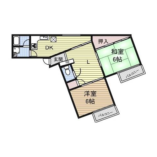 愛知県名古屋市千種区赤坂町５丁目 間取り