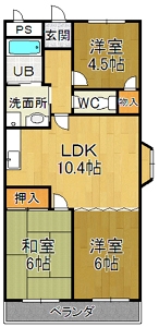 愛知県名古屋市中川区西伏屋２丁目 間取り