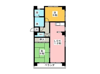 愛知県名古屋市西区香呑町６丁目 間取り