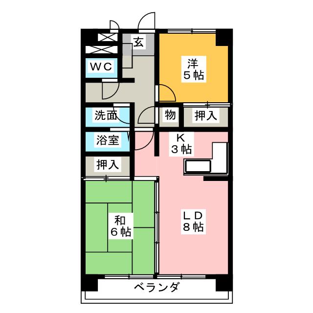 愛知県名古屋市南区本城町１丁目 間取り