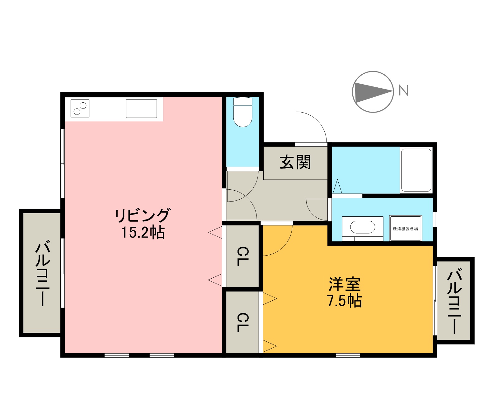 愛知県名古屋市中川区中島新町１丁目 間取り