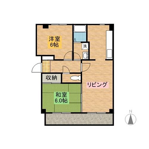 愛知県名古屋市中川区二女子町１丁目 間取り