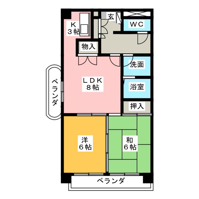 愛知県名古屋市南区本城町１丁目 間取り