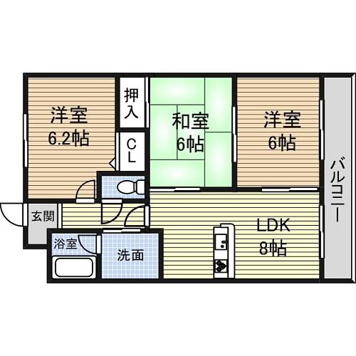 パティオ法華 間取り
