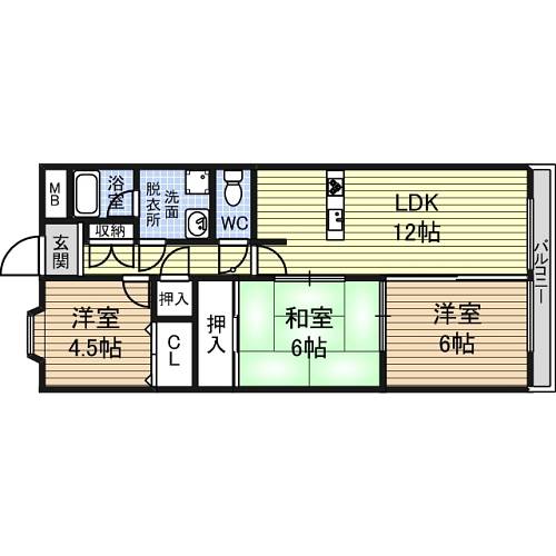 愛知県名古屋市中川区高杉町 間取り