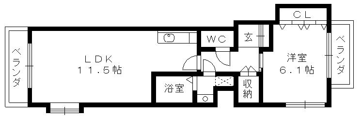 愛知県名古屋市東区徳川２丁目 間取り