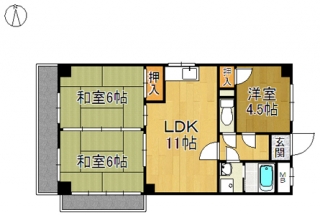 愛知県名古屋市中川区高畑３丁目 間取り