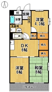 愛知県名古屋市北区長喜町３丁目 間取り