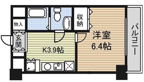 アールコーヴ押切 間取り