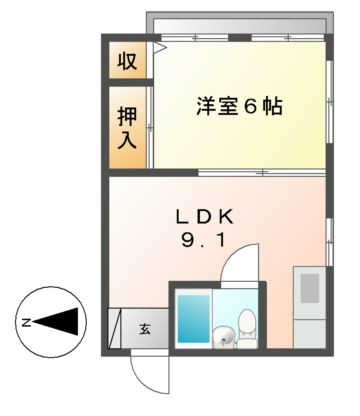 愛知県名古屋市中区新栄１丁目 間取り