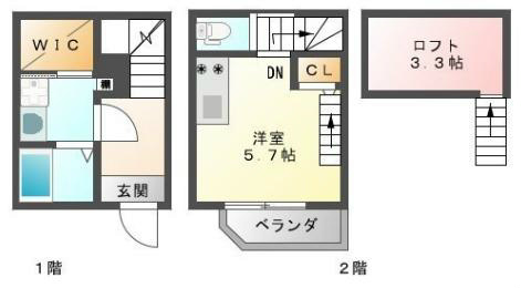 愛知県名古屋市北区東水切町３丁目 間取り