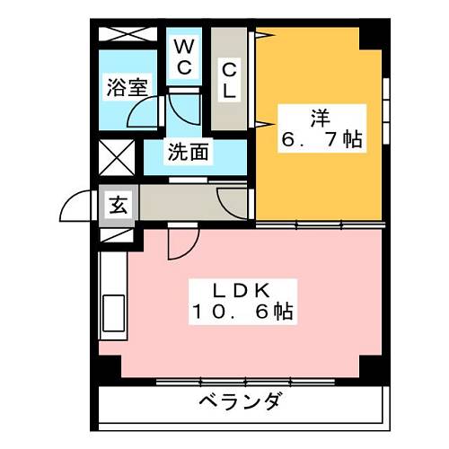 ＢＥＮＴＵＲＹ横井 間取り