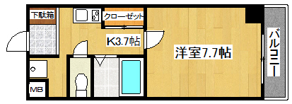 愛知県名古屋市中区上前津１丁目 間取り