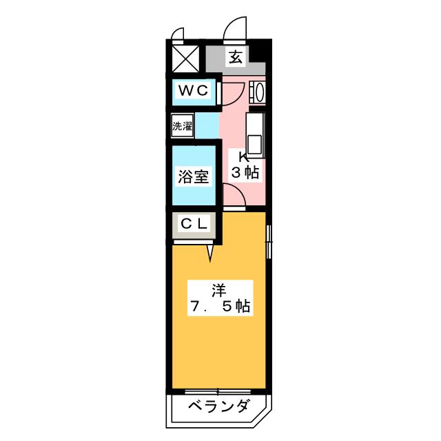 愛知県名古屋市中村区白子町４丁目 間取り