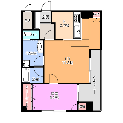 愛知県名古屋市中村区烏森町 間取り