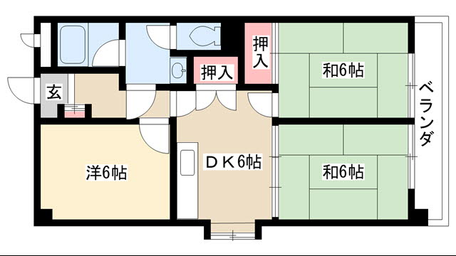 愛知県名古屋市西区歌里町 間取り