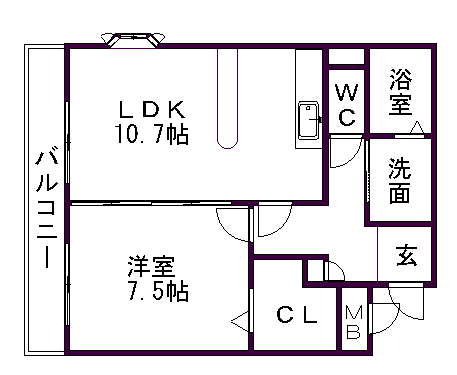 ソレイユ正徳 間取り