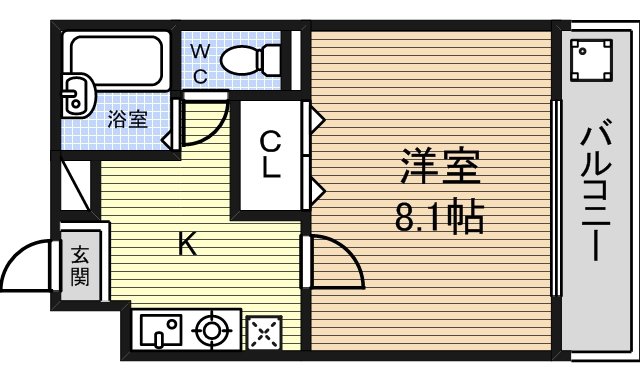 愛知県名古屋市西区貝田町１丁目 間取り