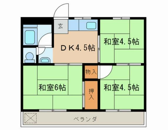 愛知県名古屋市西区山木１丁目 間取り