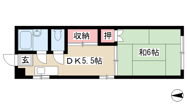 愛知県名古屋市中区新栄３丁目 間取り