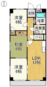 愛知県名古屋市中川区高杉町 間取り