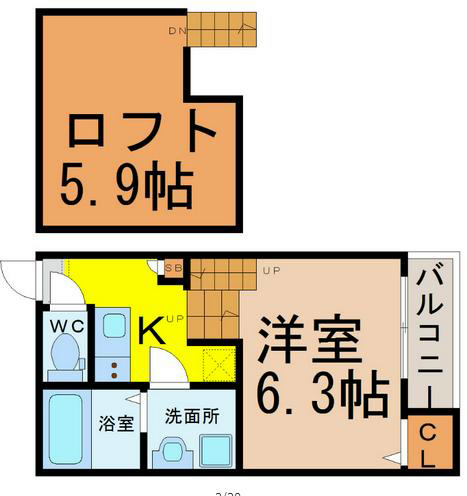 愛知県名古屋市中村区中村本町２丁目 間取り