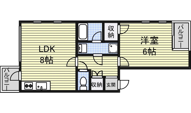 アビタシオン中村 間取り