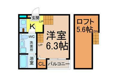 愛知県名古屋市中村区五反城町４丁目 間取り