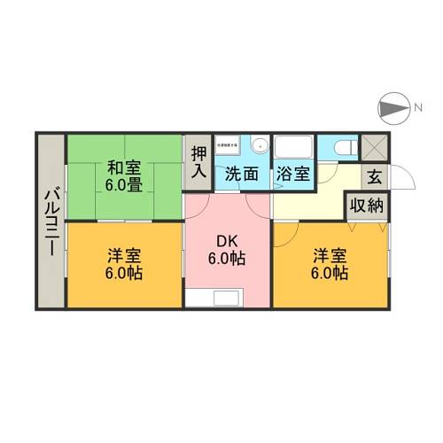 シャトーもりい 間取り