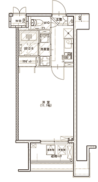 愛知県名古屋市中村区名駅南３丁目 間取り