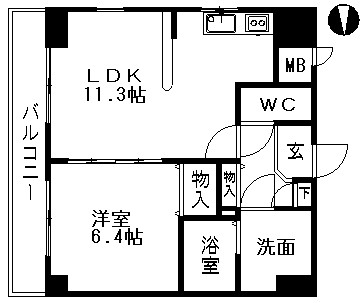 愛知県名古屋市中川区一色新町１丁目 間取り