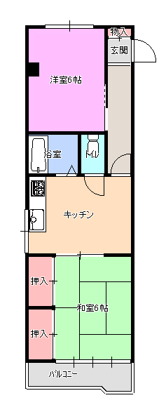 亀島サンダイマンション 間取り