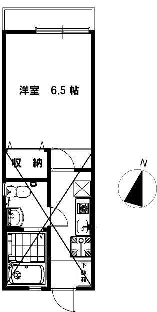 ラズベリーリーフ 204号室 間取り