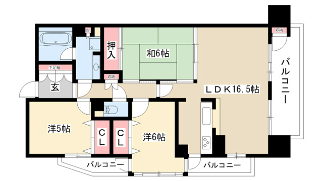 愛知県名古屋市千種区日和町１丁目 間取り