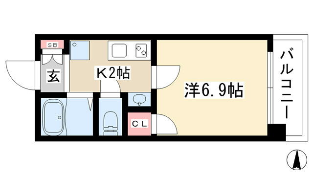 愛知県名古屋市千種区千種３丁目 間取り