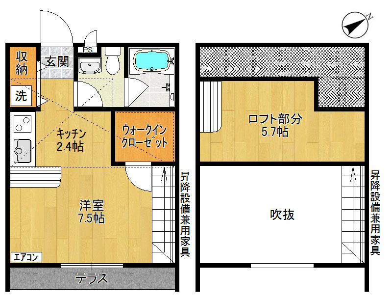 リヴェーラ 103号室 間取り