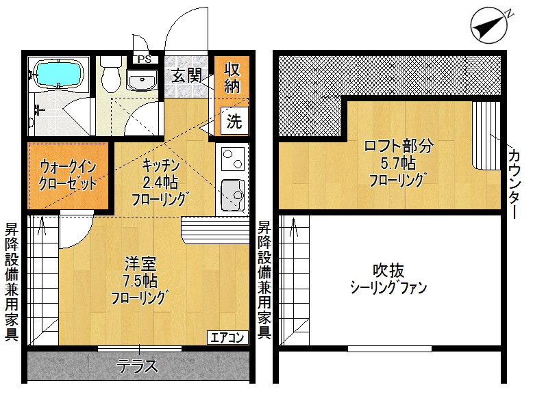 リヴェーラ 106号室 間取り